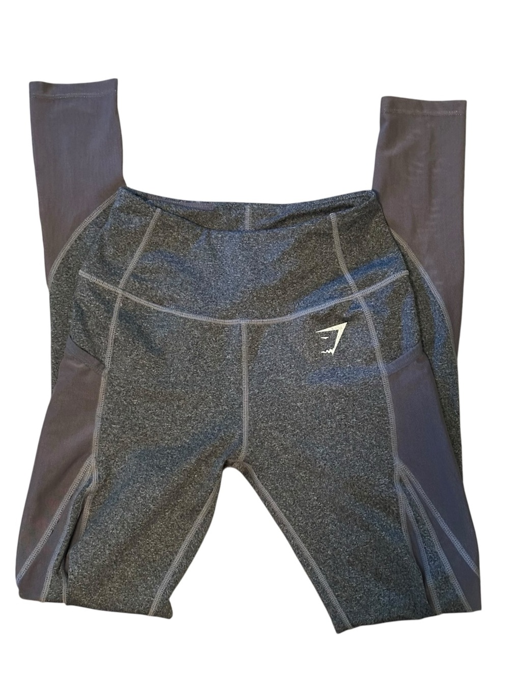 Gymshark Women's Charcoal and Dark Gray Performance Leggings